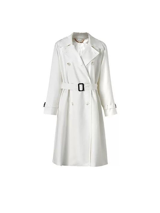 Women's Elegant Trench Coat for Fall Winter ¡§C Knee-Length Polyester Coat, Perfect for Commuting