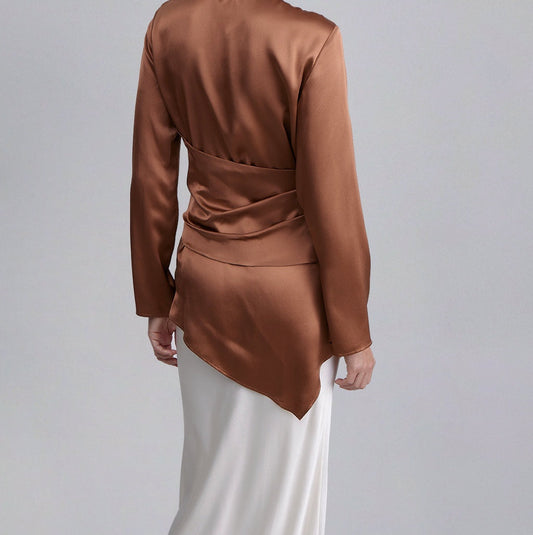 Waist Loop Silk Top