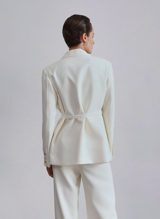 Waist Tunic Blend Blazer — SILK MAISON