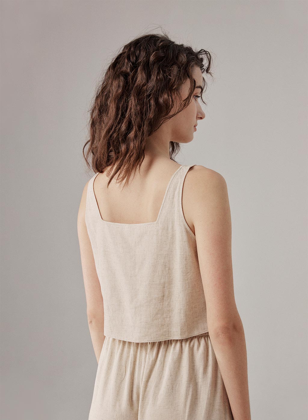 Wide Strap Crop Top