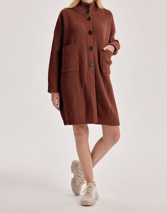 Box Cut Yak Wool Cardigan by SILK MAISON