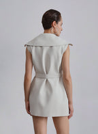 Lapel Blend Vest Dress image 1
