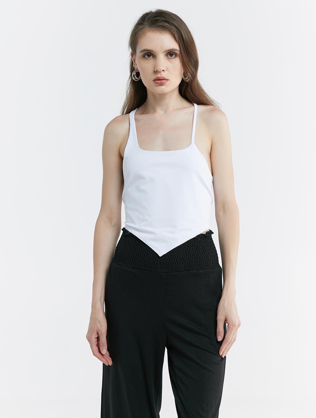 Asymmetric Back Lace Up Camisole image 0