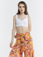 Ribbed Button Front Camisole image 0