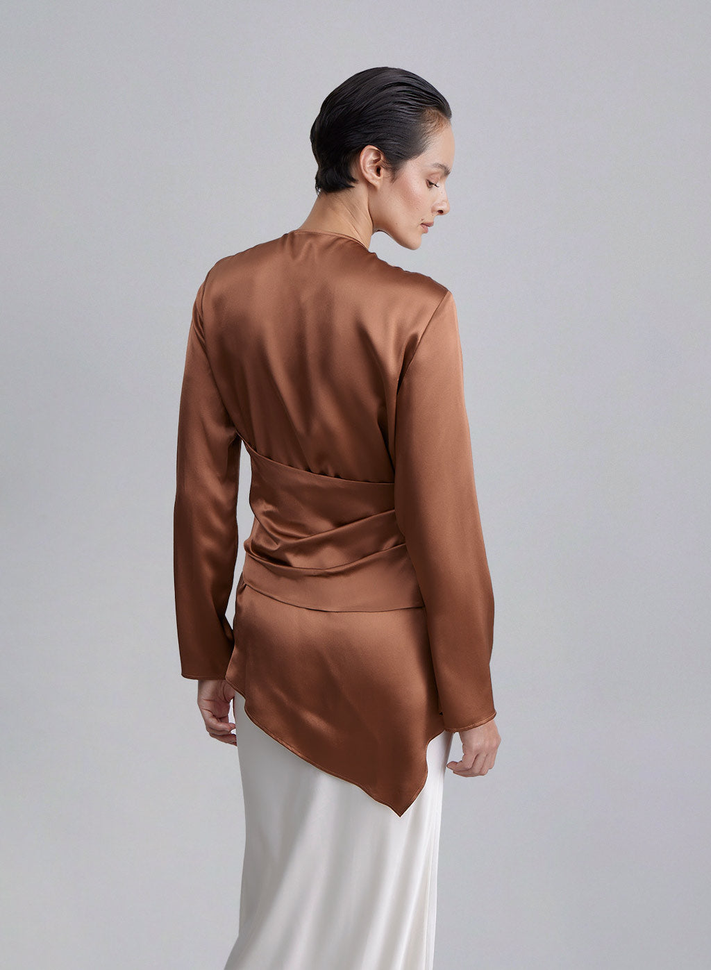 Waist Loop Silk Top image 1