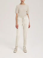 Mid-Rise Wool-Cashmere Joggers - Ivory, S image
