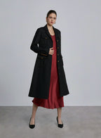 Tailored A-line Pocket Wool Coat image 0