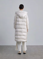 Hooded Patchwork Teddy Down Coat image 1