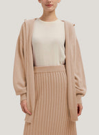 Wool-Cashmere Cardigan With Hooded image 0