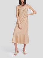 Slip Cami Midi Dress - Light Camel, S image