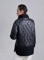 Diamond Block Padded Patchwork Jacket image 1