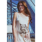 Silk Dress In Lounging Jaguar image 0