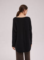 Long Sleeved Boatneck Sweater image 1