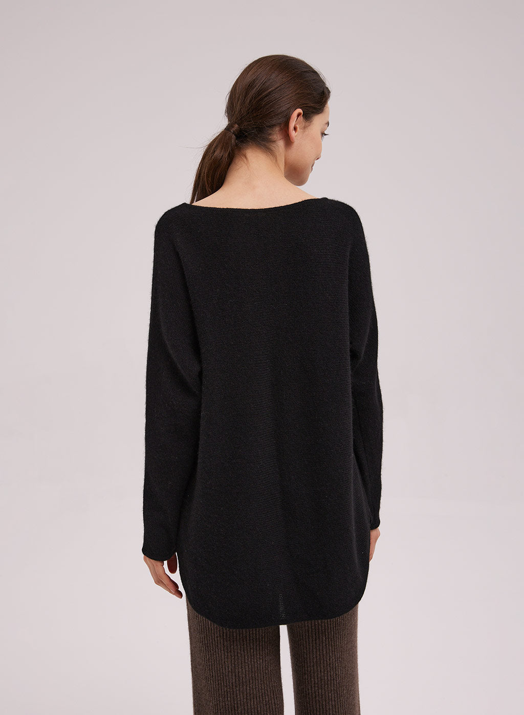 Long Sleeved Boatneck Sweater image 1