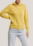 Relaxed Wool-Cashmere Hoodie - Yellow, M image