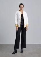 Colorblock Quilted Down Jacket image 0