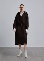 A-line Hem Belted Wool Coat image 0