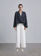 Open Front Pure Wool Cape Coat image 0