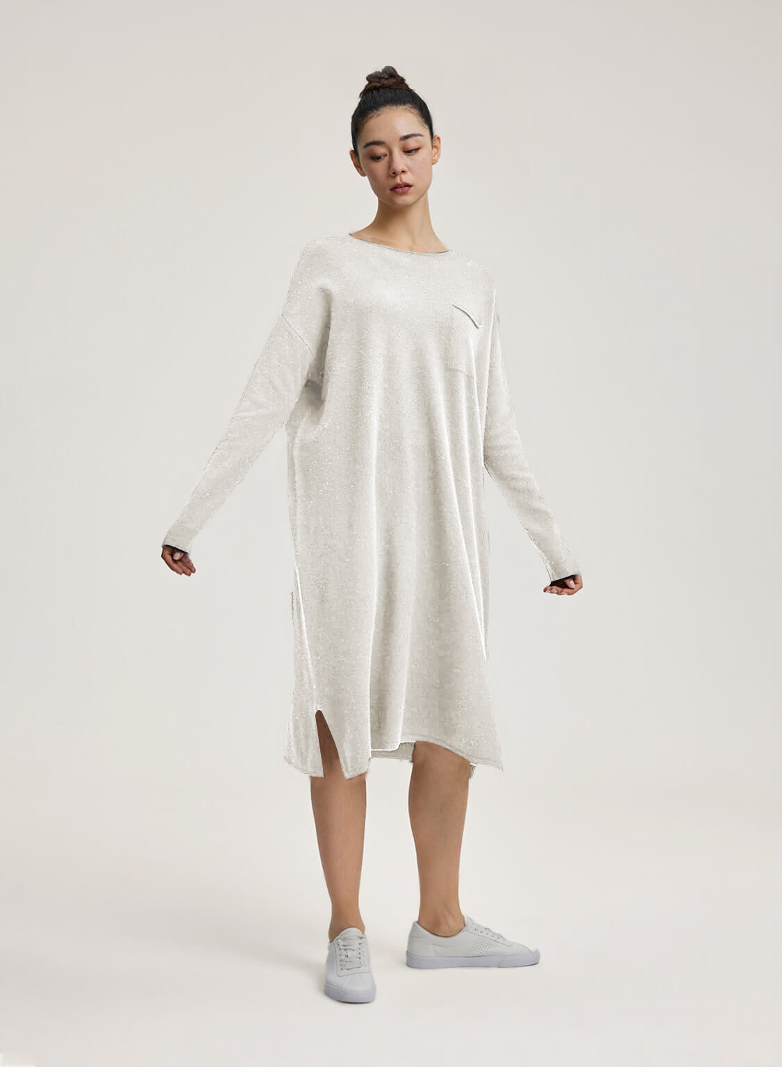 Oversized Sweater Pure Wool Dress