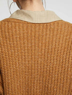 Deep V-neck Buttoned Cardigan image 1