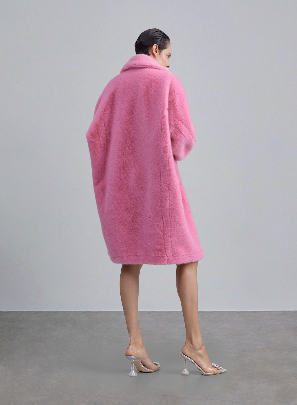Bunny Double Breasted Fur Coat image 1