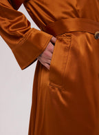 Double-breasted Long Trench Coat