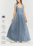 Scoop Neck Maxi Dress - Speech Blue, S image