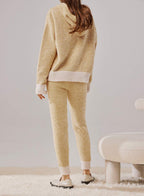 Chunky-Knit Track Pants image 1