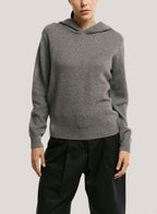 Relaxed Wool-Cashmere Hoodie - Smoke, XS image