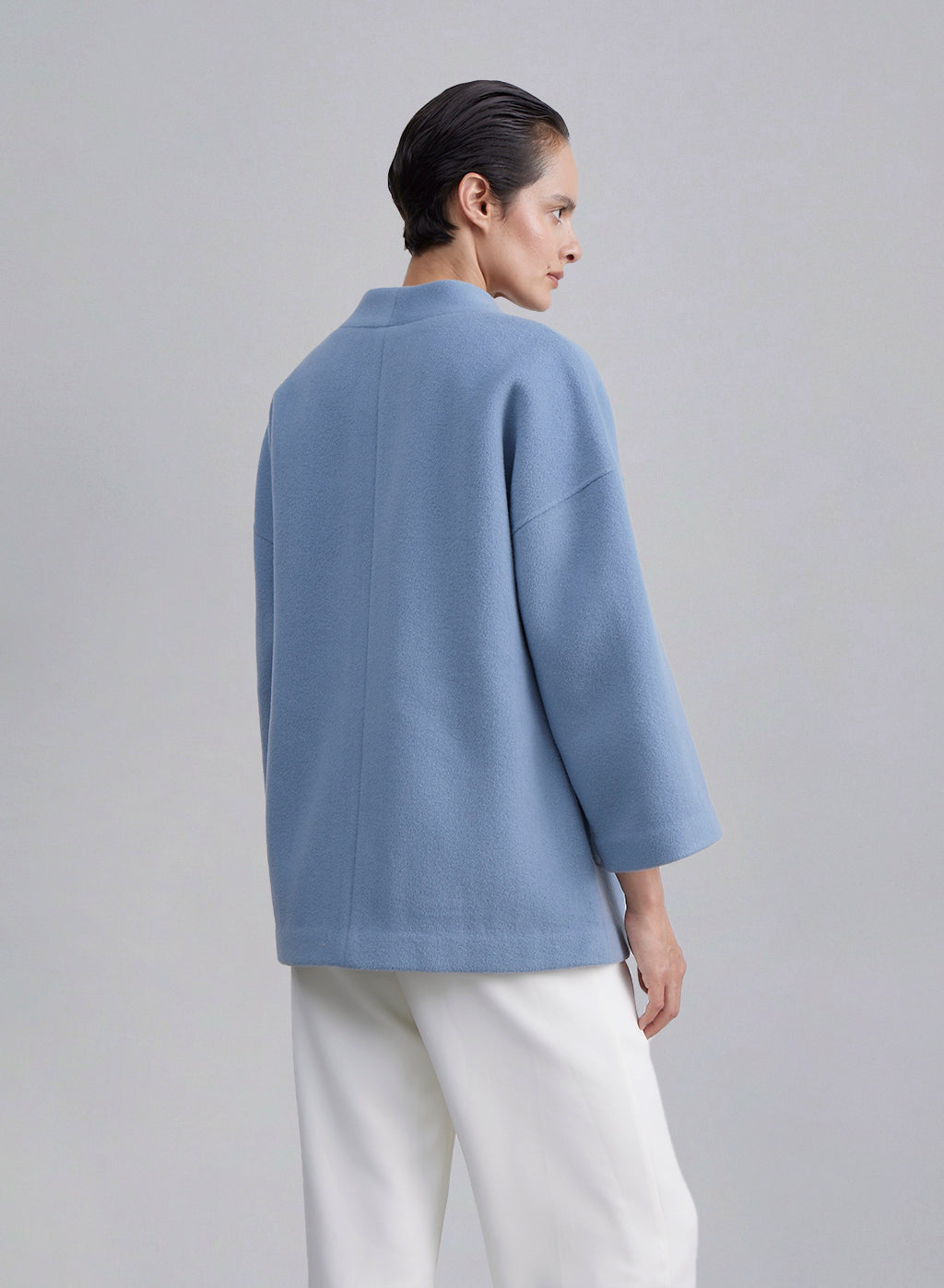Wrap Buckle Belted Wool Coat image 1