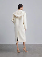 Tapered Loose Wool Hooded Coat image 1