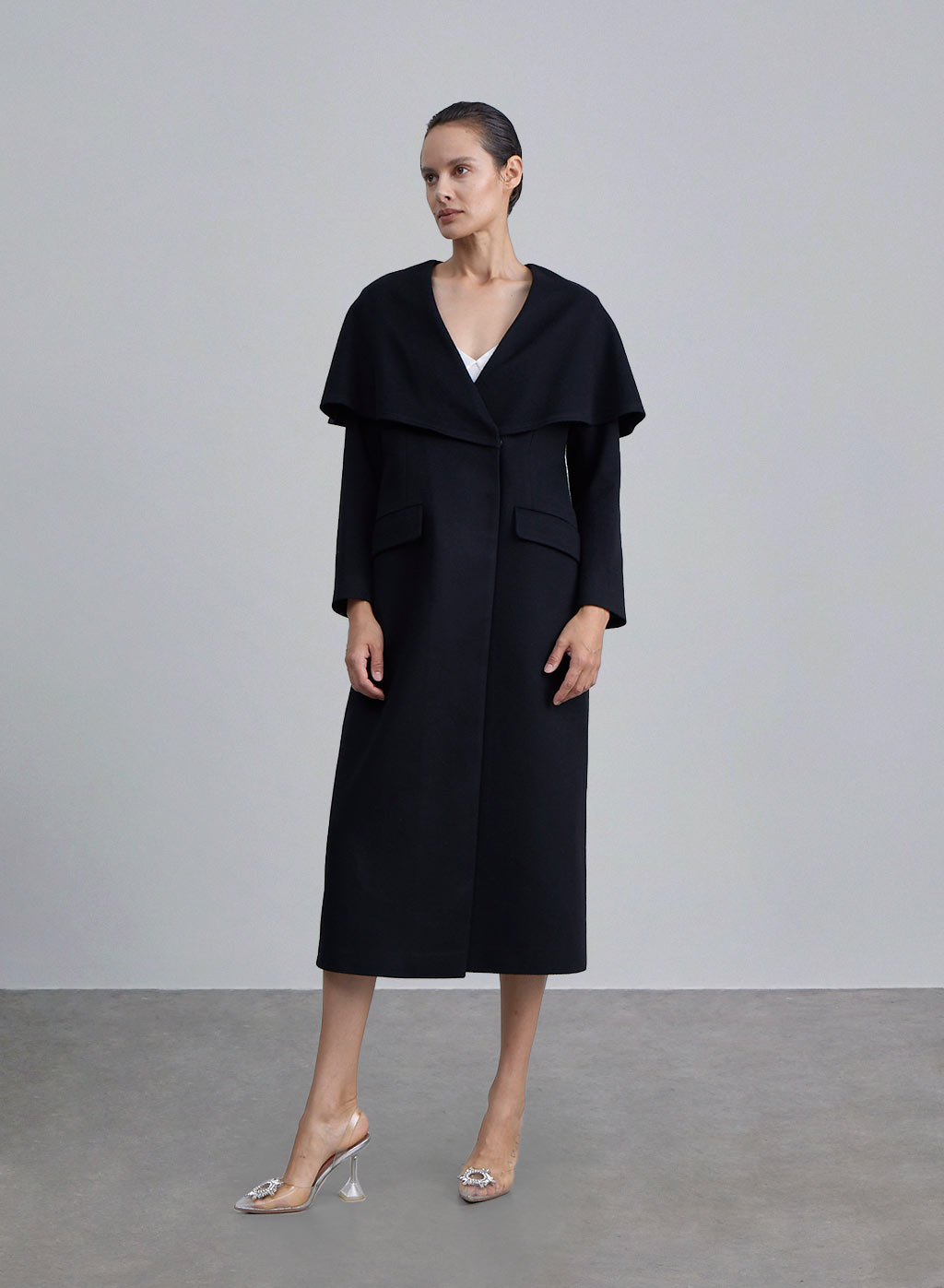 Hourglass Cashmere-Wool Long Coat image 0