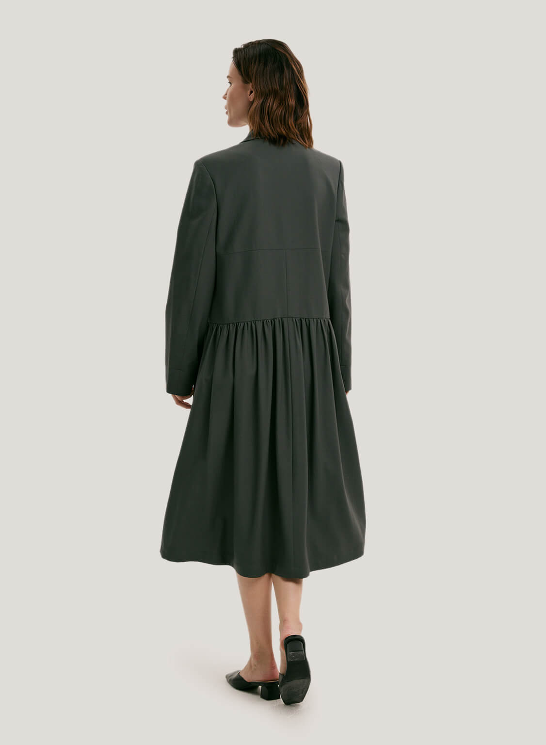 Tailored Wool Midi Dress image 1