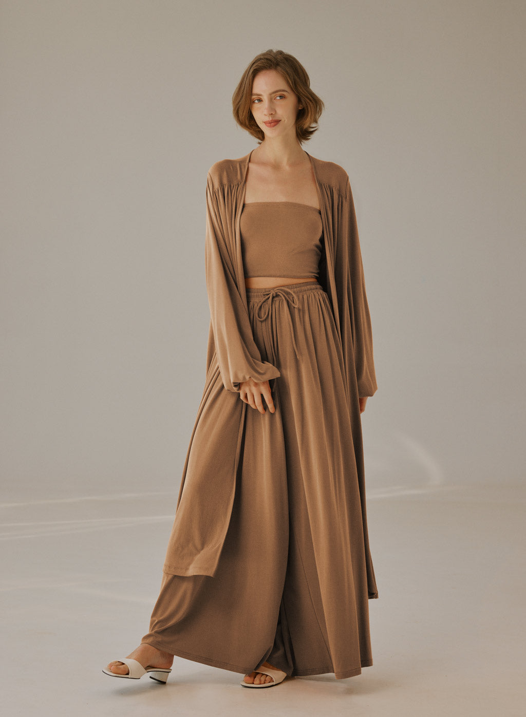 NAP Flowy Open-Front Cardigan