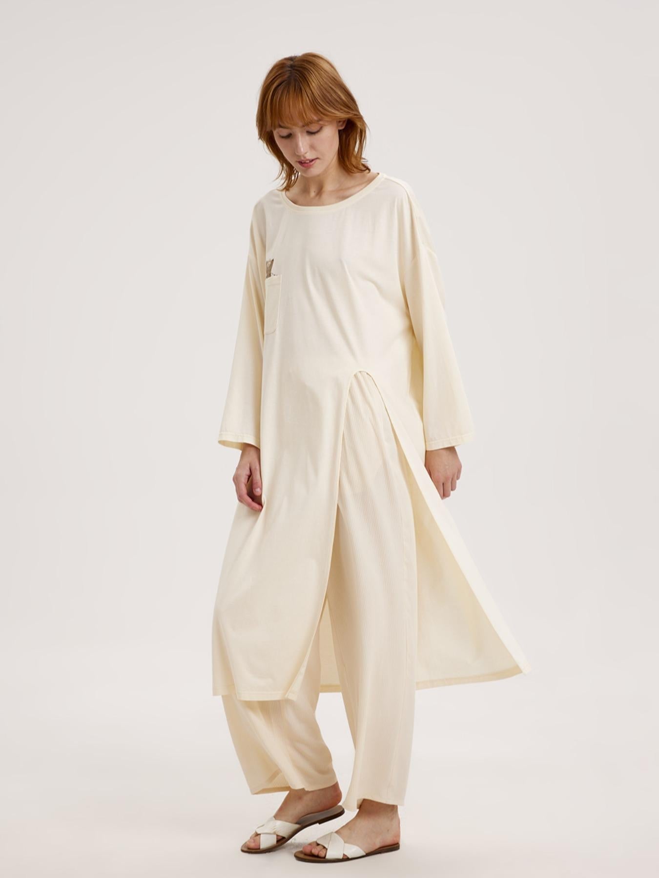 Split Side Printed Tunic