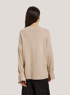 Tied Sleeves Pure Cashmere Sweater image 1