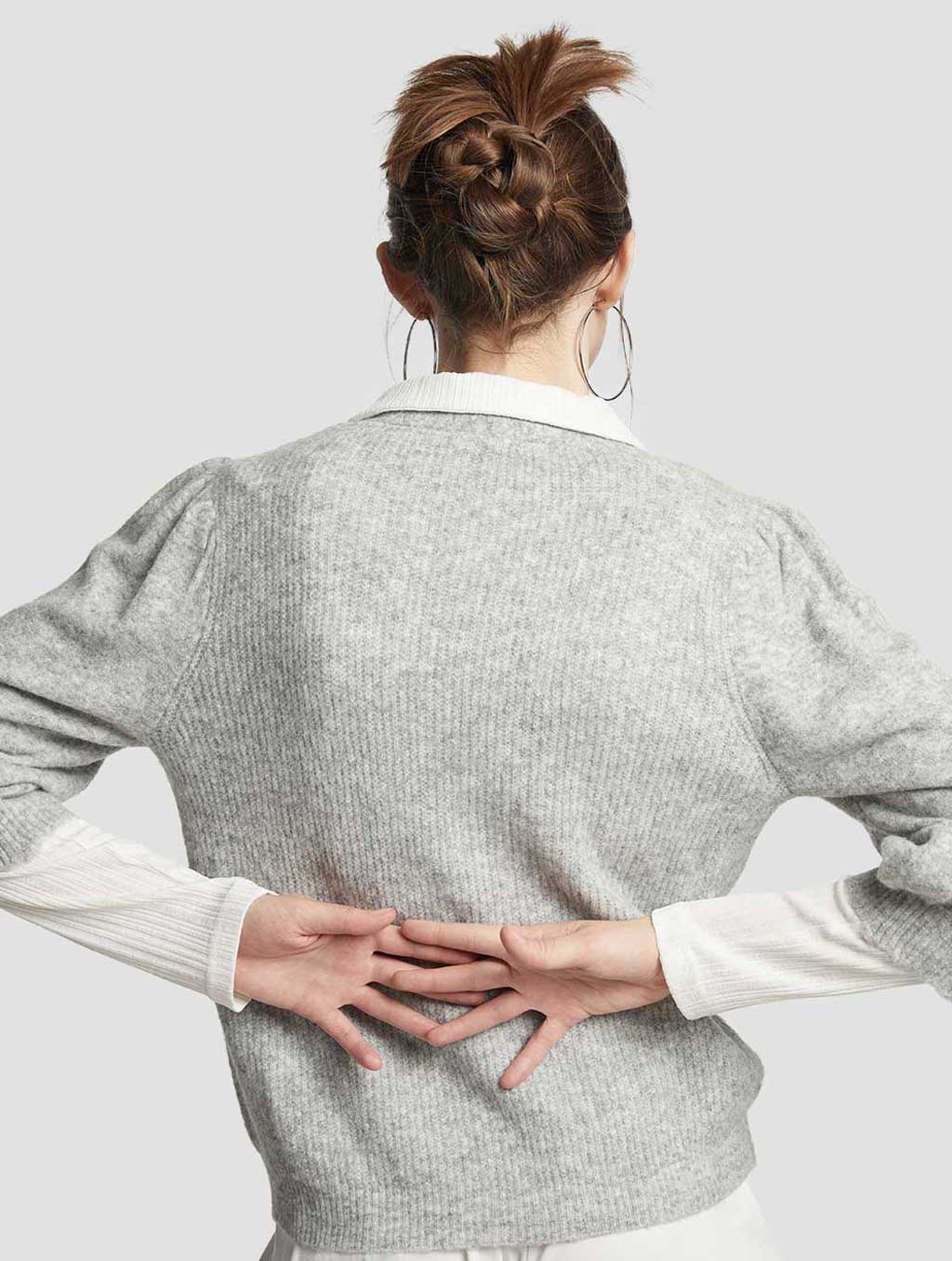 Sleek V-neck Cardigan image 1