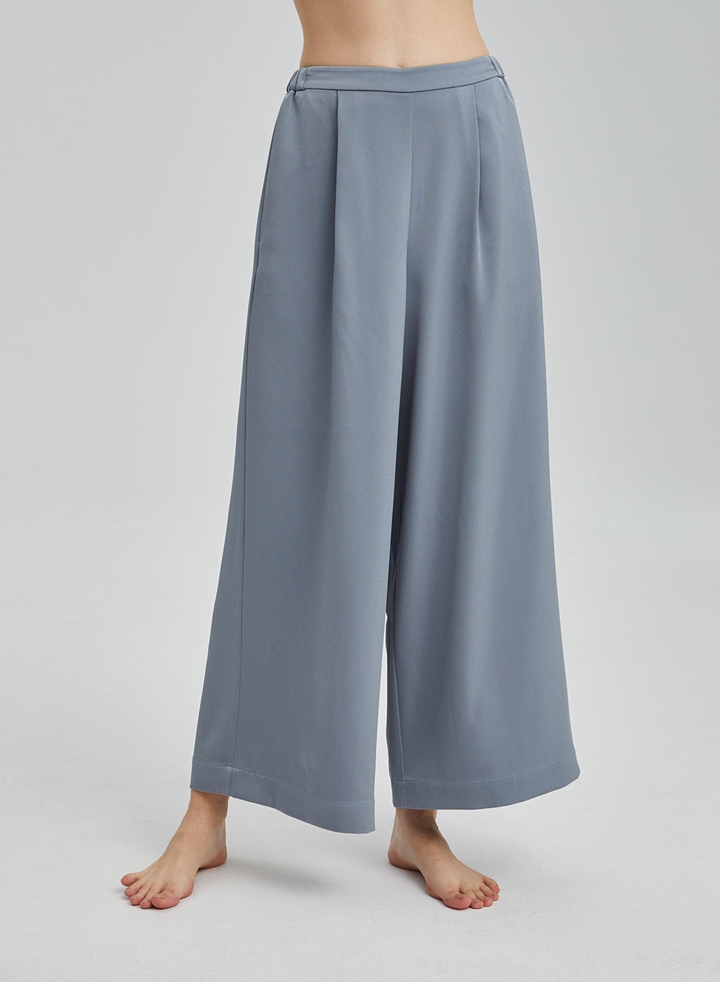 Full Length Palazzo Pants - Cloudy Sky, S image