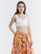 Ribbed Button Front Camisole image 1