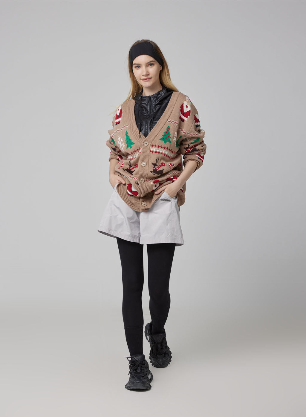 Santa Claus Print Cardigan image 3