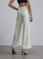 High Side Slit Blend Suit Pants image 1