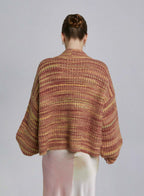 Puff Sleeve Wool-Blend Cardigan image 1