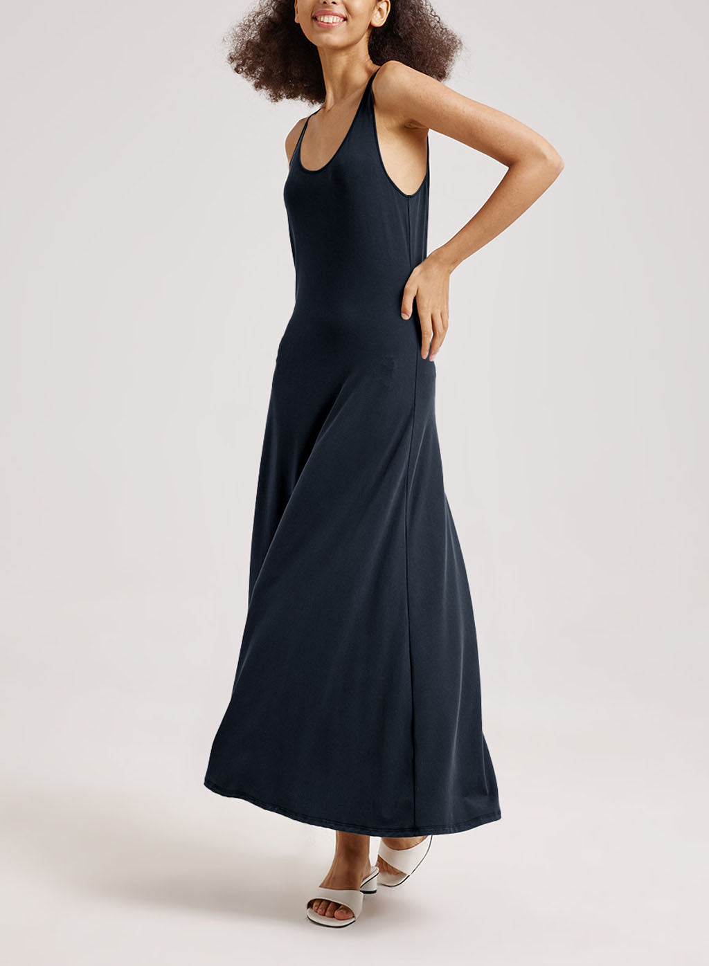 Refresh Maxi Tank Dress - Dark Blue, M image