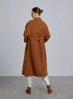Double Breasted High Neck Wool Coat image 1