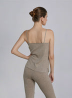 Lace-Trimmed Cashmere Camisole image 1