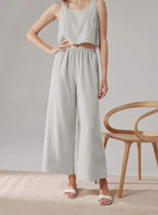 Linen Elasticated pants - Laurel, S image