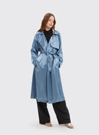 Double-breasted Long Trench Coat