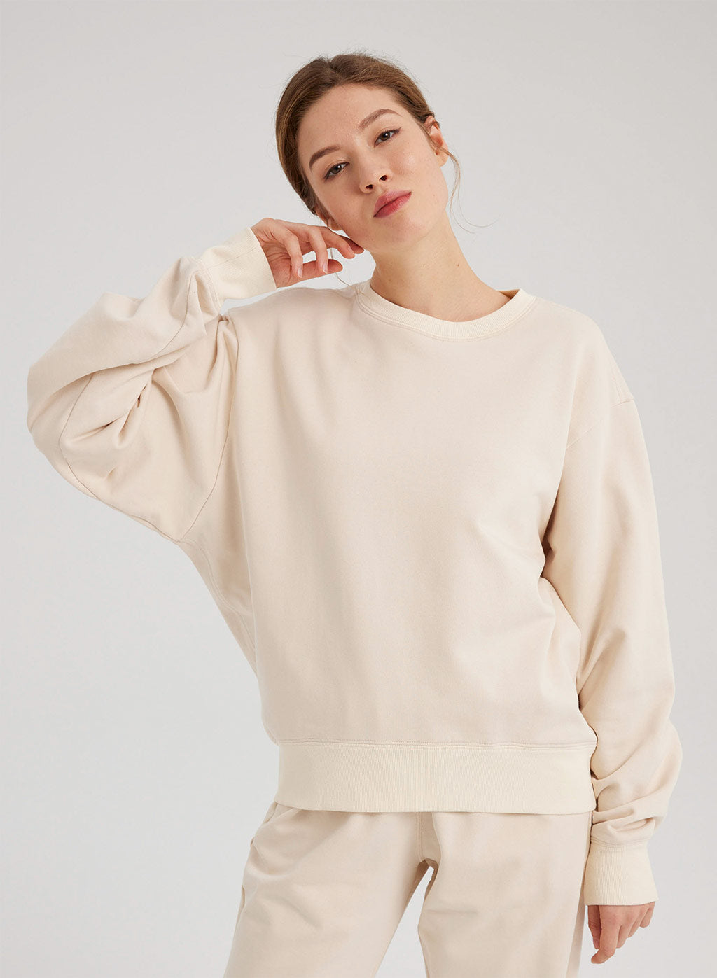 NAP Drop Shoulder Loose Sweatshirt