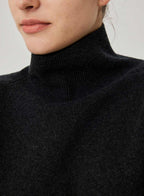 Slant Turtleneck Sweater