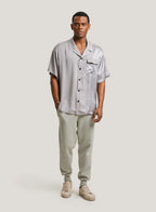 Silk Patchwork Short Sleeve Shirt